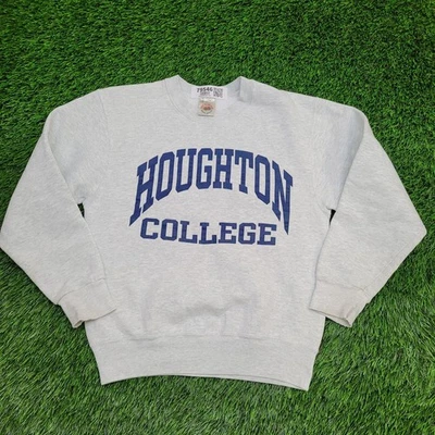 Vintage Houghton College Sweatshirt Womens Small 18x21 Gray - Image 1 of 4