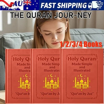 1/2/3/4 Books Holy Quran Made Simple and Illustrated~ New AU - image 1 of 4
