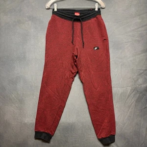 Nike Jogginghose weinrot rot Bündchen Slim Fit Sweatpants Herren Small Fitted sportlich - Bild 1 von 10