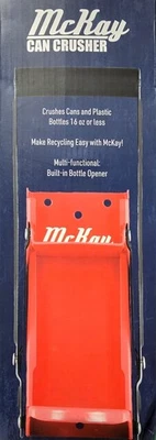 McKay 16 oz. Trituradora de latas/botellas de metal, trituradora de pared de alta resistencia Foto 1 de 2