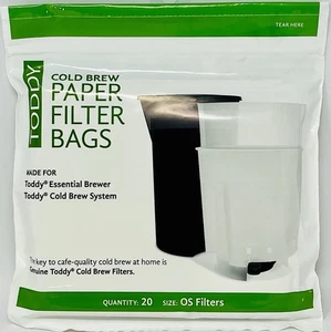20-Pack | Genuine TODDY Cold Brew Coffee Paper Filter Bags OS Filters 13”x11.5”. - Picture 1 of 2