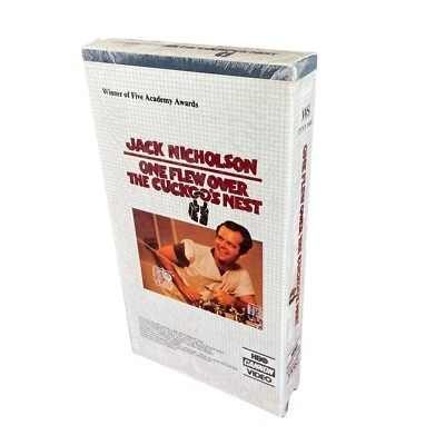 One Flew Over the Cuckoo's Nest Sealed VHS HBO Video Watermark Square logo - Image 1 of 4