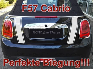 Strisce Barca Adesivo Portellone adatto per F57 Cabrio Mini Cooper One Works - Picture 1 of 2