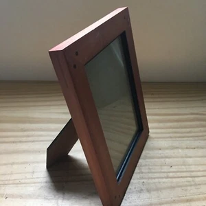 Vintage Fetco dunkelbraun Holz rechteckiger Fotorahmen 7" Breite x 9" Länge - Bild 1 von 5