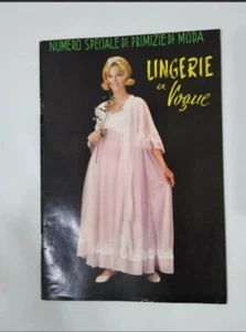 VINTAGE LINGERIE IN VOGUE PREMIZIE DI MODA MAGAZINE ITALY 1950's - Picture 1 of 3