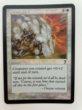 MTG FOIL 7TH EDITION SHIELD WALL NM MAGIC THE GATHERING WHITE UNCOMMON INSTANT