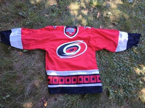 Vintage CCM NHL Carolina Hurricanes Jersey  Red Men’s Size Medium Cover