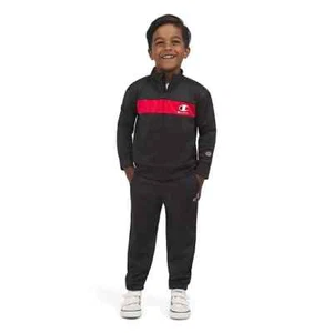Champion Logo  Black Boys 2-Piece Track Set  18M - Picture 1 of 4