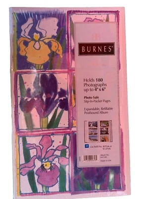 Álbum de fotos 4x6 180 fotos Burnes of Boston sin cordones en bolsillos iris delantero/trasero Foto 1 de 4