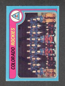1979-80 COLORADO ROCKIES Team Photo & Checklist #248 EX OPC ** KEY Hockey Card