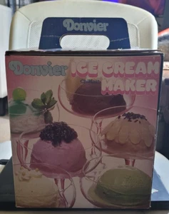 Donvier Ice Cream Maker 2 Pints Hand Operated No Salt Dessert Summer Picnic - Picture 1 of 16