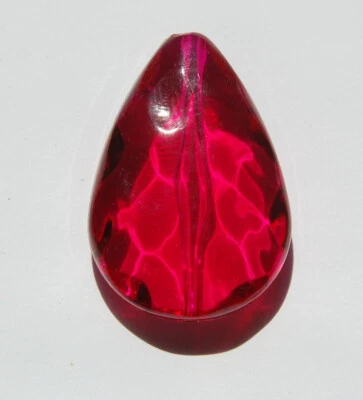 Colgante Vintage Acuarelas Rosa Fucsia Cuentas Focales Alemania pnd061D Foto 1 de 2