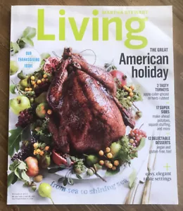Martha Stewart Living November 2015 - The Great American Holiday THANKSGIVING IS - Imagen 1 de 3