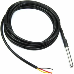 DS18B20 Temperature Probe Sensor 5V 2m Cable Waterproof 1-Wire Flux Workshop - Picture 1 of 3