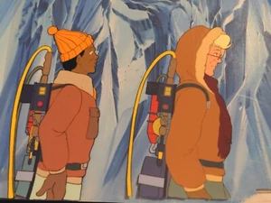 Vintage Ghostbusters Animation Zellen Produktion Kunst Cartoon Hintergrund Spielzeug HT - Bild 1 von 4