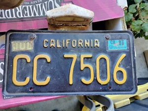Vintage CA License Plate With Light - Picture 1 of 3