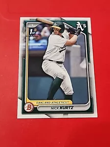 2024 Bowman Draft Paper Base BD-56 Nick Kurtz Oakland Athletics - Bild 1 von 3