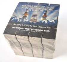 Confezione Con 50 Coors USA Birra Sottobicchieri di Birra Sottobicchiere