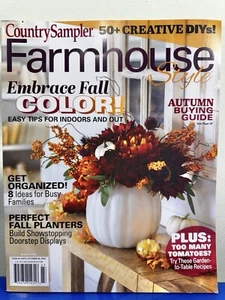 FARMHOUSE STYLE COUNTRYSAMPLER Magazine Embrace Fall Color! Autumn 2024 - Picture 1 of 1