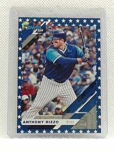 Anthony Rizzo 2019 Donruss Baseball #187 INDEPENDENCE DAY VARIATION Chicago Cubs