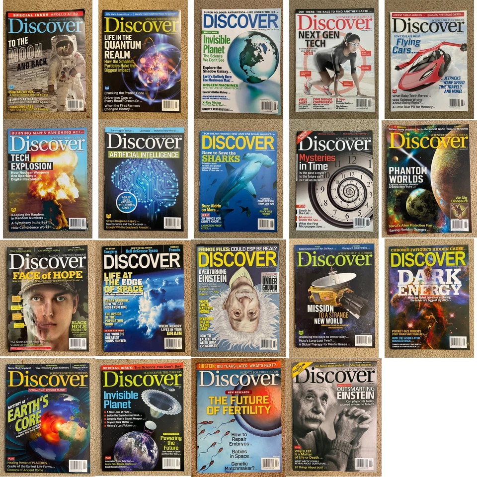 NEW Magazine: Discover: YOU CHOOSE science technology future curious space lot - Image 1 of 1