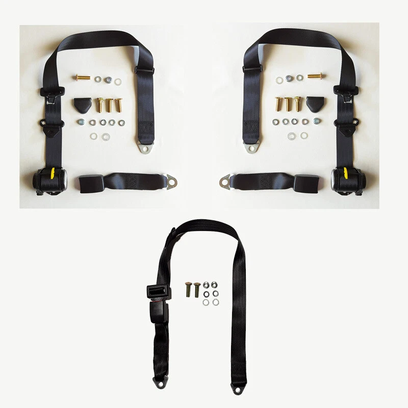 Kit de cinturón de seguridad trasero para Volkswagen Golf 1992-97 hatchback 3 puertas Foto 1 de 4