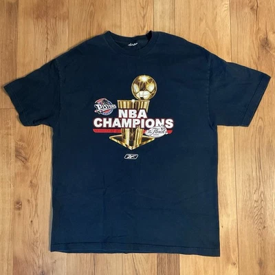 Camiseta Reebok 2004 Detroit Pistons Campeones de la NBA Grande XL Finales de Campeonato Foto 1 de 4