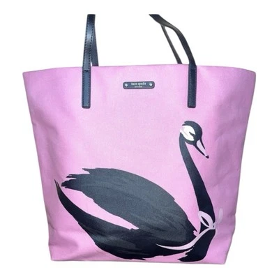 Kate spade ** РЕДКАЯ ** розовый лебедь сумка с короткими ручками наплечная сумка - Изображение 1 из 3