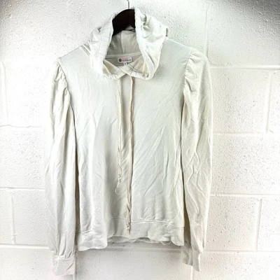 SUNDRY for Evereve Women Ivory Pullover Hoodie Sweatshirt Sz S - Image 1 of 4