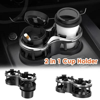 Universal Car Cup Holder Truck Drink Mount For Water Coffee Double Hole Bottle - Изображение 1 из 4