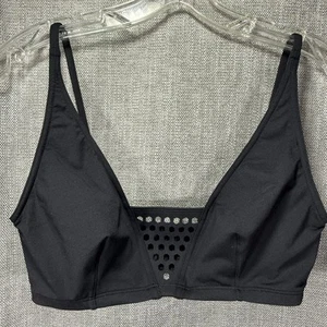 Eres Bikini Swim Top Womens Small Black Mesh Bralette Triangle Swimwear France - Picture 1 of 11