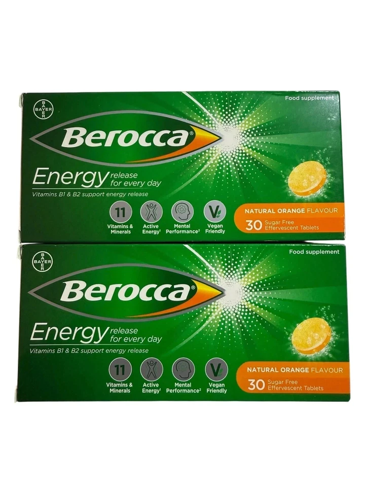 Comprimidos efervescentes naranja Berocca -30 (PACK DE 2) Foto 1 de 1