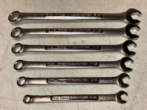 Vintage Craftsman 6 Piece Speed Combination Wrench Set SAE 5/8"-5/16" VA 47856 - Picture 1 of 4