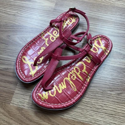 Sam Edelman Zapatos Mujer Talla 5 Gigi Croc Tanga Sandalia Chanclas Verano Informal Foto 1 de 4