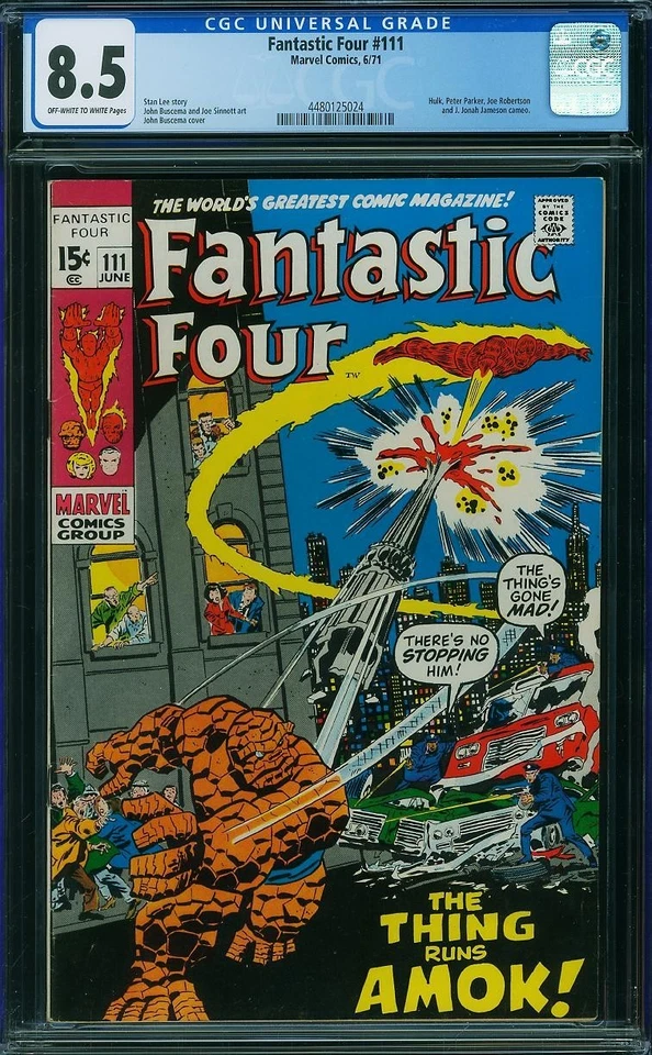 FANTASTIC FOUR  #111  Awesome Cover! CGC 8.5 NICE!     4480125024 - Image 1 of 1