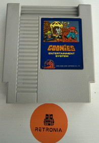 Goonies Nintendo Nes Game Cart W/ Sleeve Hong Kong NTSC Version