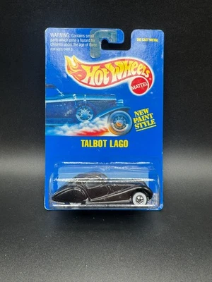 Hot Wheels Mid 1990s Mainline Blue Card #250 Talbot Lago Mtflk Black Y - Image 1 of 3