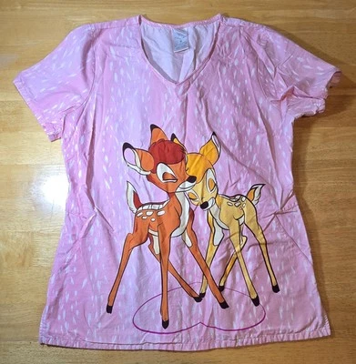 Exfoliantes Disney Bambi, impresión grande, rosa, MEDIANO, envío de $5, cada uno agrega. artículo envío $1 Foto 1 de 3