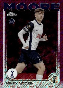 2024-25 Topps Chrome UEFA #199 Mikey Moore Magenta Shimmer Refractor - Bild 1 von 2