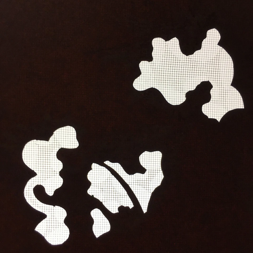 Antiguo juego japonés Katagami 10 hojas práctica kimono plantilla katazoma BS34 Foto 1 de 4