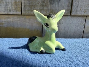 FIGURA DE CERÁMICA VINTAGE BURRO MULA MADRIGUERAS HECHA EN JAPÓN Verde - Imagen 1 de 4