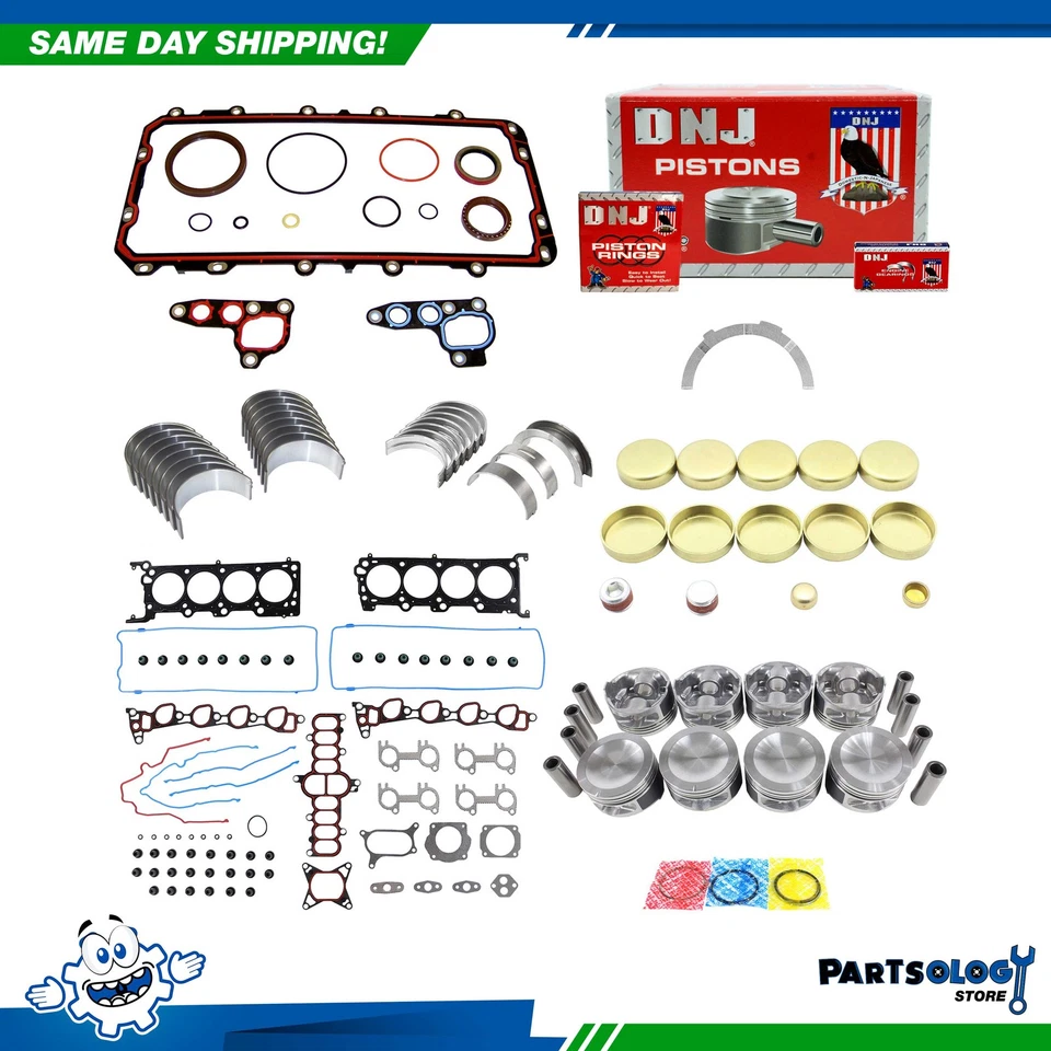 Kit de reconstrucción de motor DNJ EK4152 para 95-00 Ford Lincoln Crown Victoria 4,6 L V8 SOHC Foto 1 de 4
