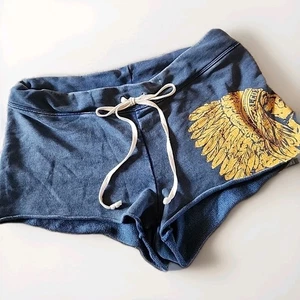 Ralph Lauren Denim & Supply Shorts Women's L Blue Indian Chief Cotton Casual - Picture 1 of 14