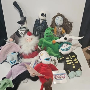 Disney Store Bean Bags THE NIGHTMARE BEFORE CHRISTMAS Plush NWT LOT OF 9 - Picture 1 of 5