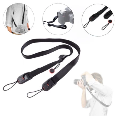 Camera Sling Shoulder Strap Quick Release Clips Belt for Canon Nikon Sony DSLR - Image 1 of 4