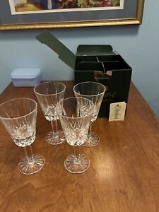 Tyrone Irish Crystal Wine / Water Glasses ~ Set of 4