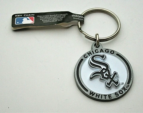 Chicago White Sox MLB Baseball Team Logo Key chain NOS 2010 New Siskiyou Cover