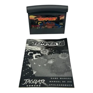 Tempest 2000 with Manual (Atari Jaguar, 1994) Cartridge & Manual Tested & Works - Picture 1 of 7
