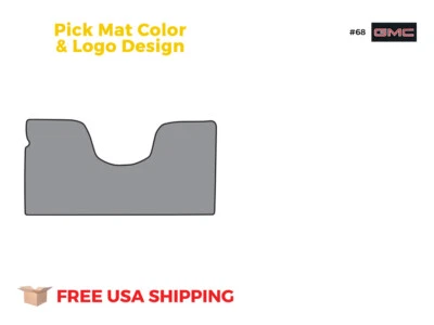 FITS 1967-1972 GMC C25/C2500 Pickup 2WD Auto/3spd No Shifter Floor Mat 1pc Loop Foto 1 de 3