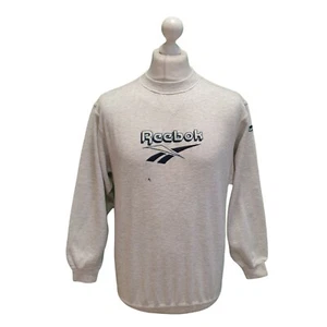 Vintage Reebok Oversized Sweatshirt Spell Out Grau 80er 90er Damen XS 8  - Bild 1 von 6